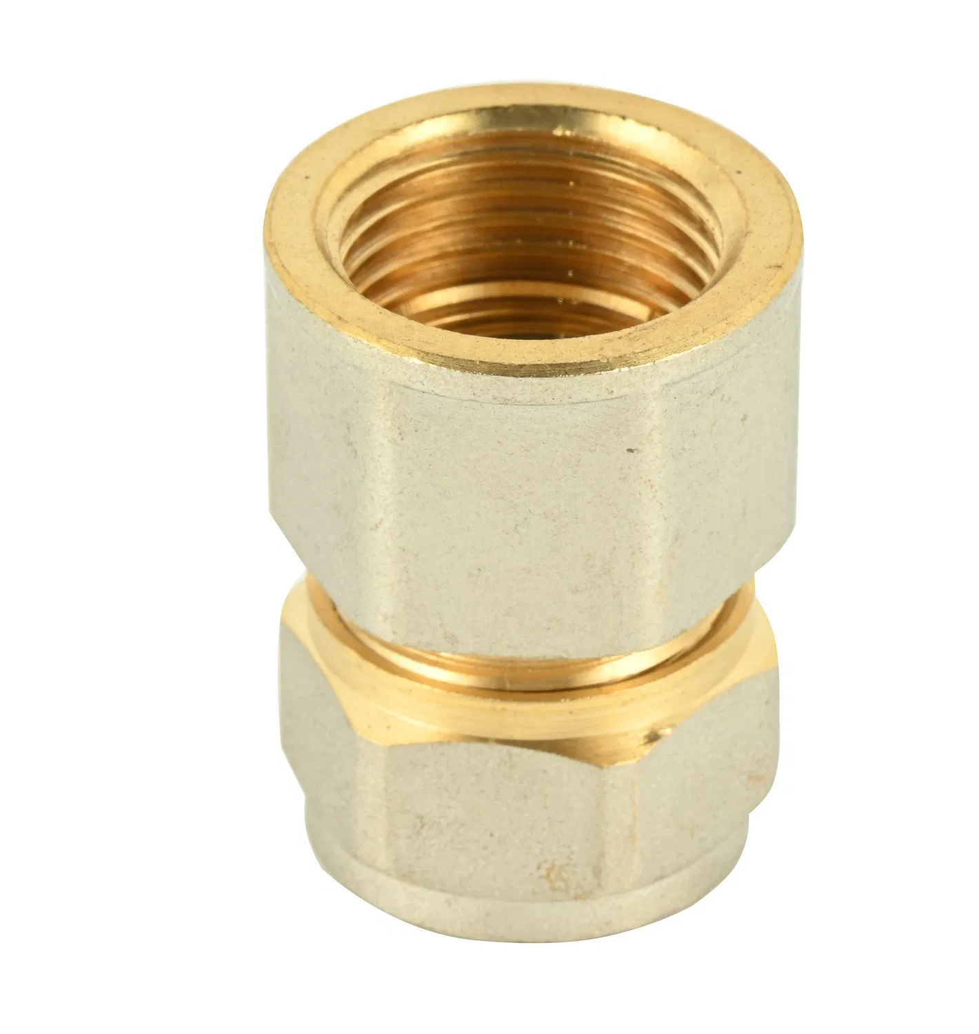 Brass Pex Compression Fitting Socket Coupling 16-32mm