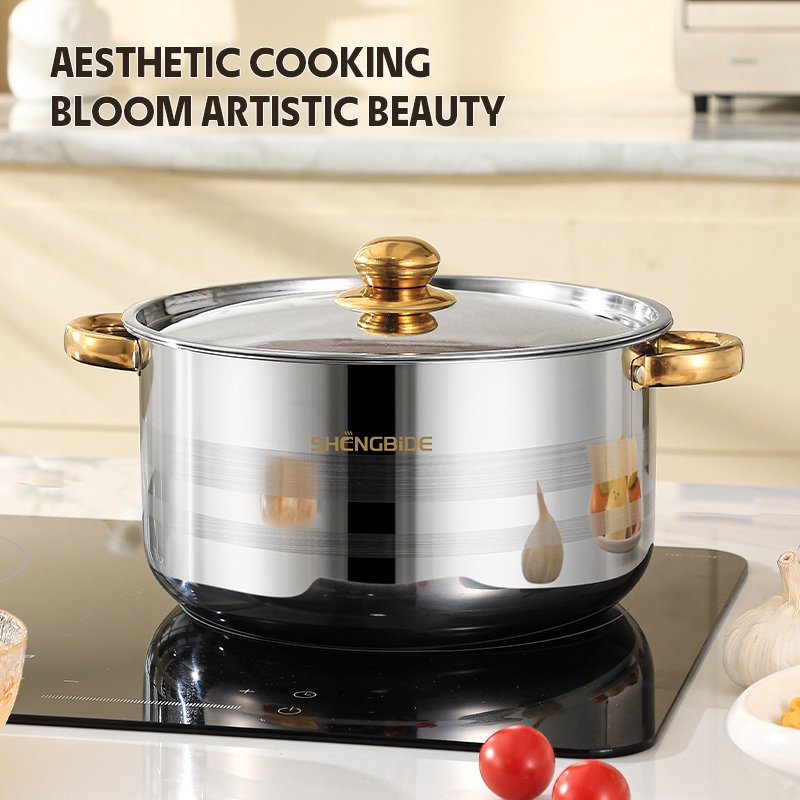 10PCS Wholesalestainless Steel Stew Pot Stainless Steel Cookware Set