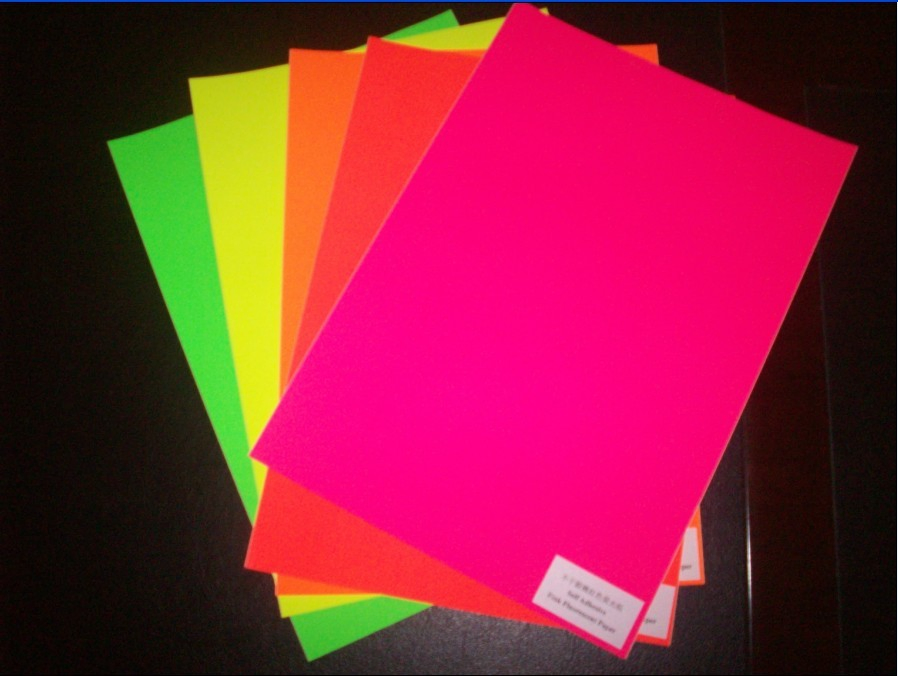 Self Adhesive Fluorescent Paper