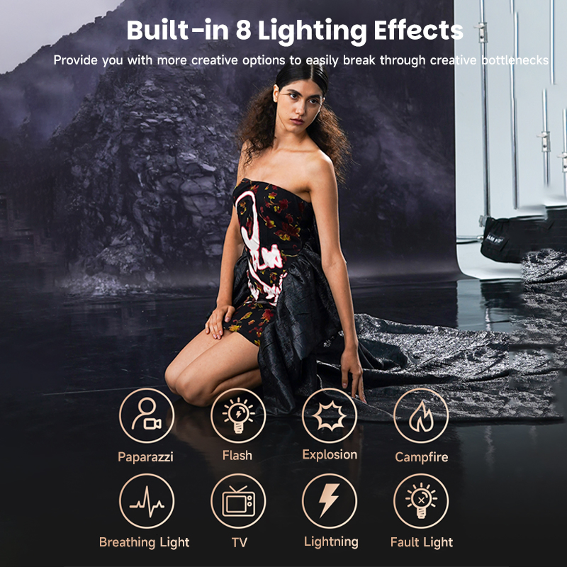 Биколорная LED-панель 520W с кожаной отделкой