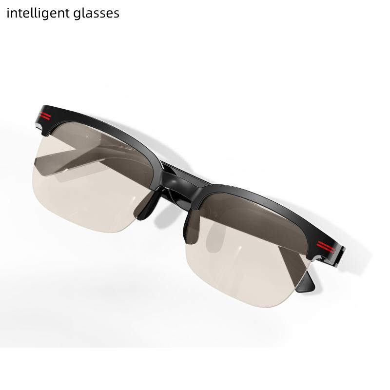 2024 New Products Fashion Trendy Music Call Sunglasses Removable Half Frame Bluetooth Smart Eyeglasses Rechargeable 2024 GS200