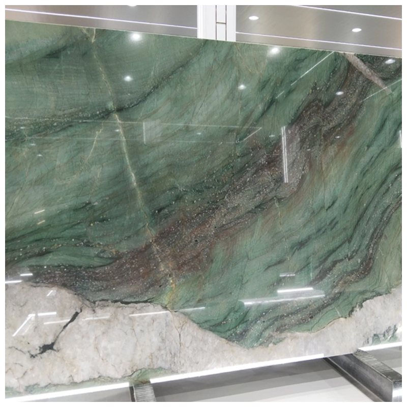 Brazilian Fuchsite Crystal Green Quartzite Slabs