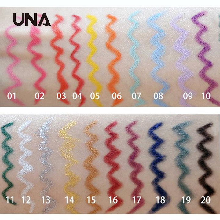 20 Color Waterproof Matte Gel Eyeliner Pen Glitter Long-Lasting Quick-Drying Eyeliner