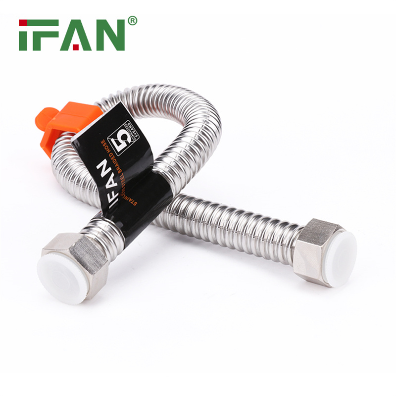 Ifan Water 304 Stainless Steel Corrugated Pipe Tube Shower Flexible Hose Corrugated Pipe