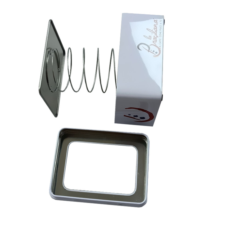 Tabletop Cmyk Tinplate Napkin Holder Tissue Carrier Box