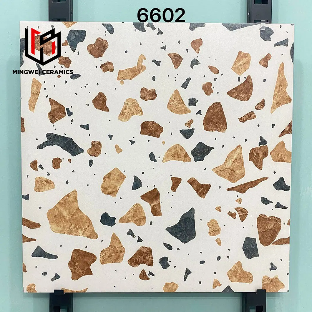Hot Sell Matte Floor Tile Porcelain Kitchen Grey Terrazzo Tiles Garden Rustic Tiles