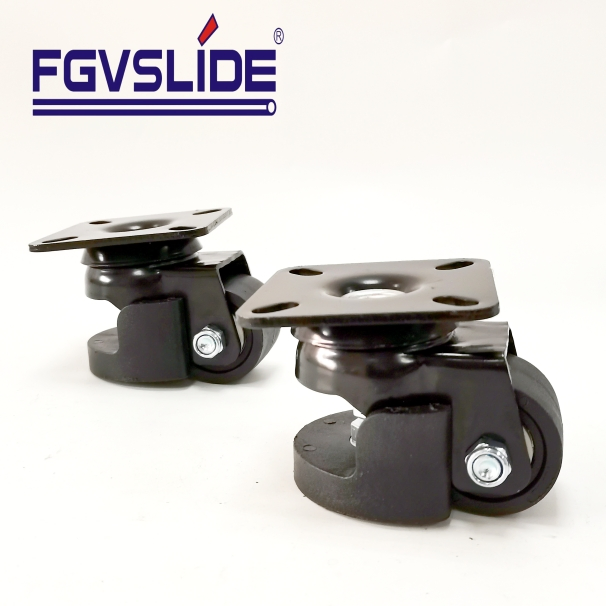 Heavy Duty Side Mount Caster Wheel with Adjustable Nylon Features
