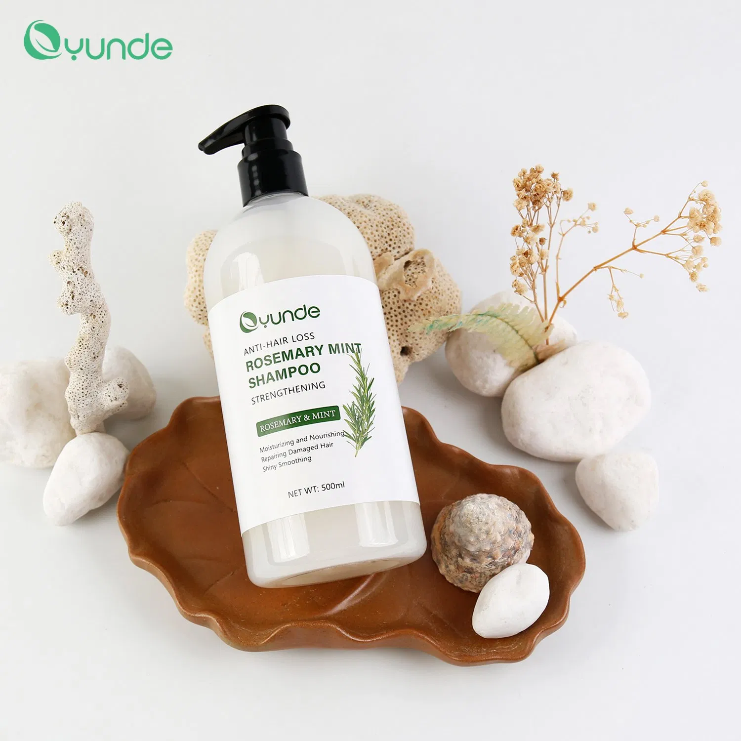 Private Label Hair Treatment Strengthening Hair Growth Rosemary Mint Shampoo