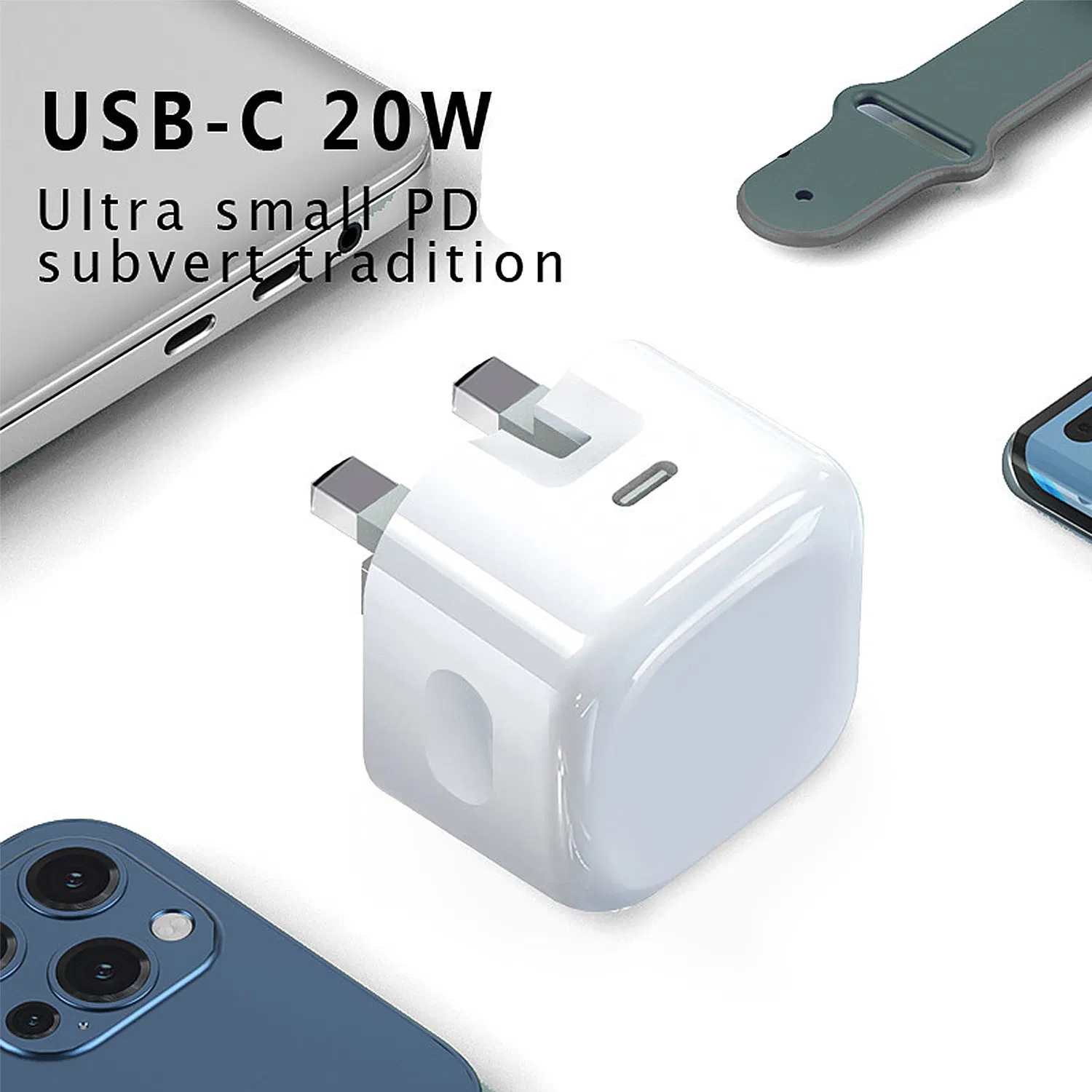 Портативное зарядное устройство 20W Type-C для iPhone, UK