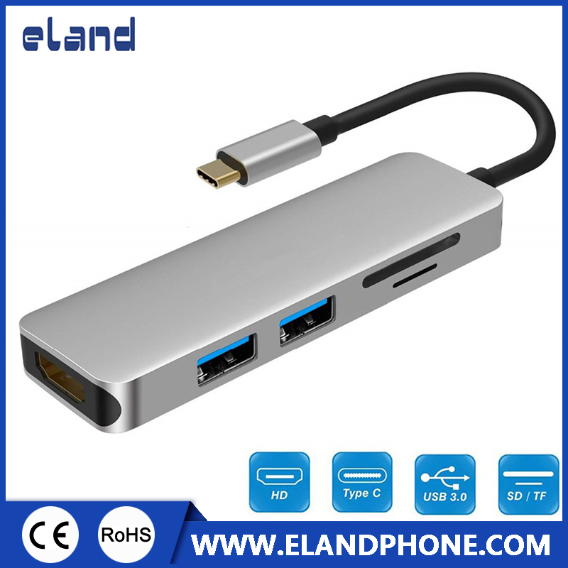 Type C Hub Adapter with HDMI and USB 3.0