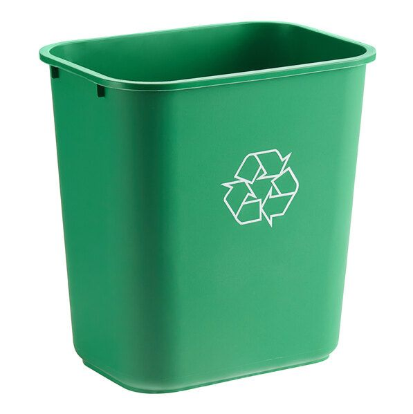 Серый пластиковый мусорный бак для офиса и дома