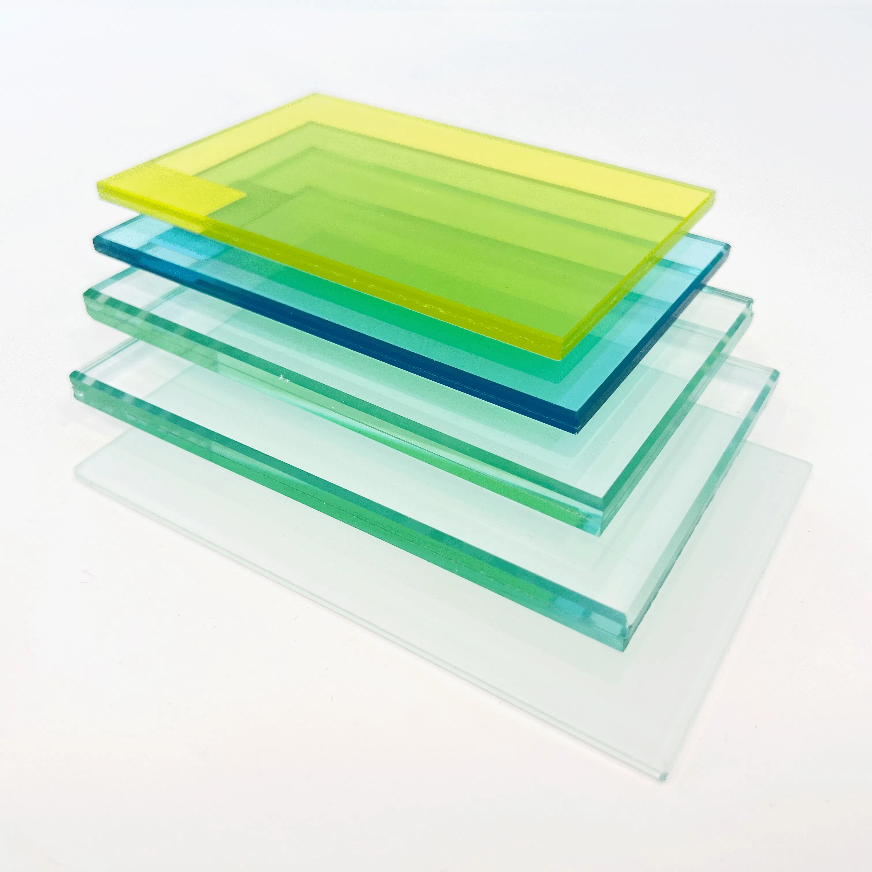 Custom High Quality PVB Interlayer Toughened Tempered Laminated Glass Safety Glass for Decoration Industrial Bathroom Staircases