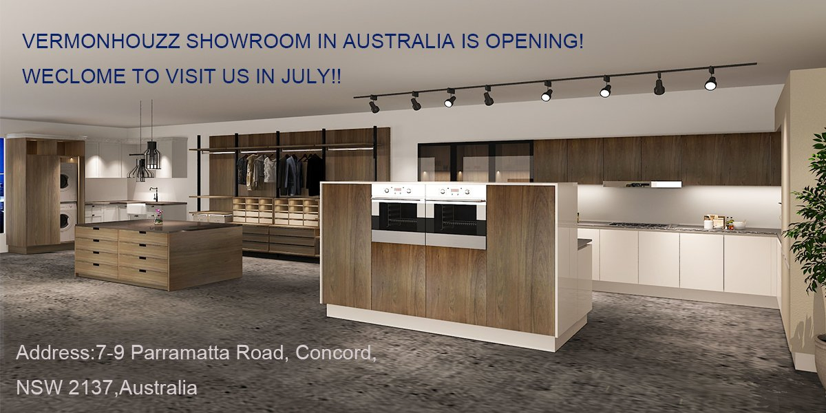 Customized Modern Modular Shaker Kitchen Cabinet with Kitchen Island Design Kitchen Cabinets