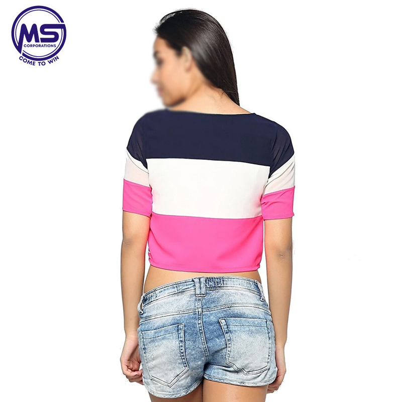 Топ женский укороченный длинный рукав однотонный летний