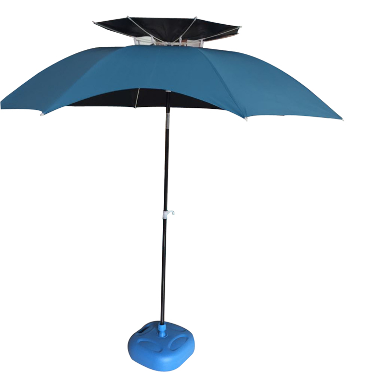 Пляжный зонт от солнца 2.2м с двойным козырьком MP6022