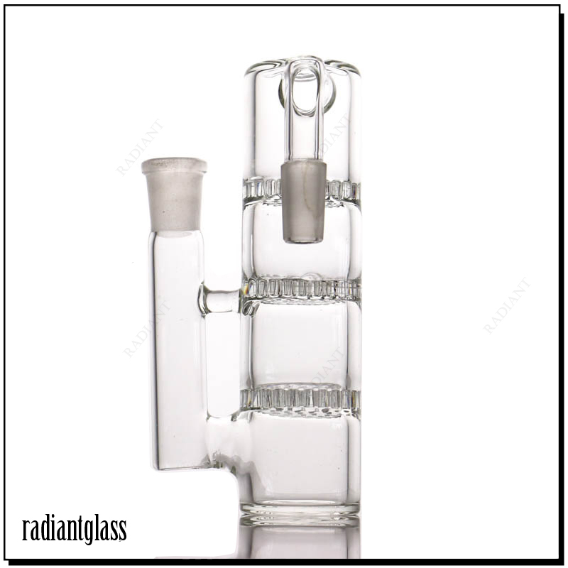 T1 Triple Honeycomb Perc Ash Catcher Smoking Accessories for Water Pipe