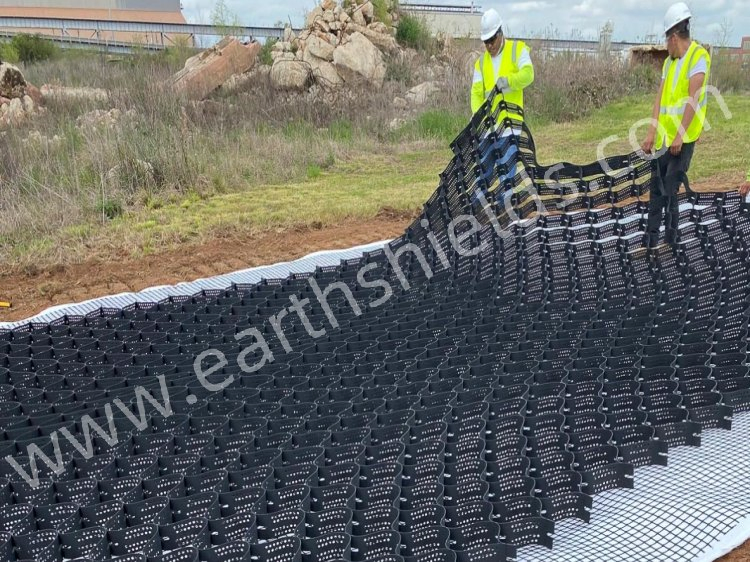 Geocells Retaining Walls Plastic Earthwork Terram Geocell Preis HDPE Geocells