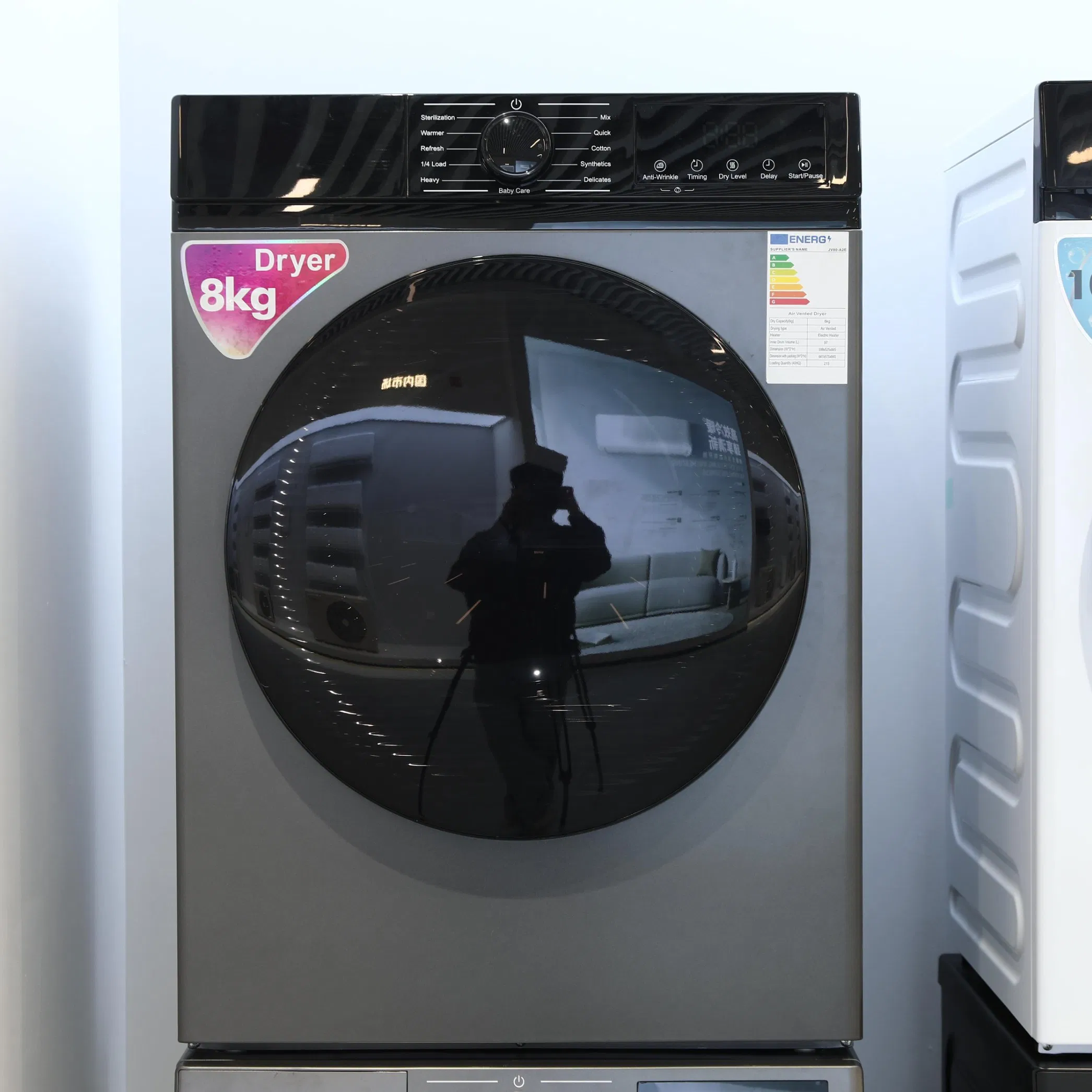 6/8/10/12kg Stainless Steel Inverter Automatic Drum Washing Machine