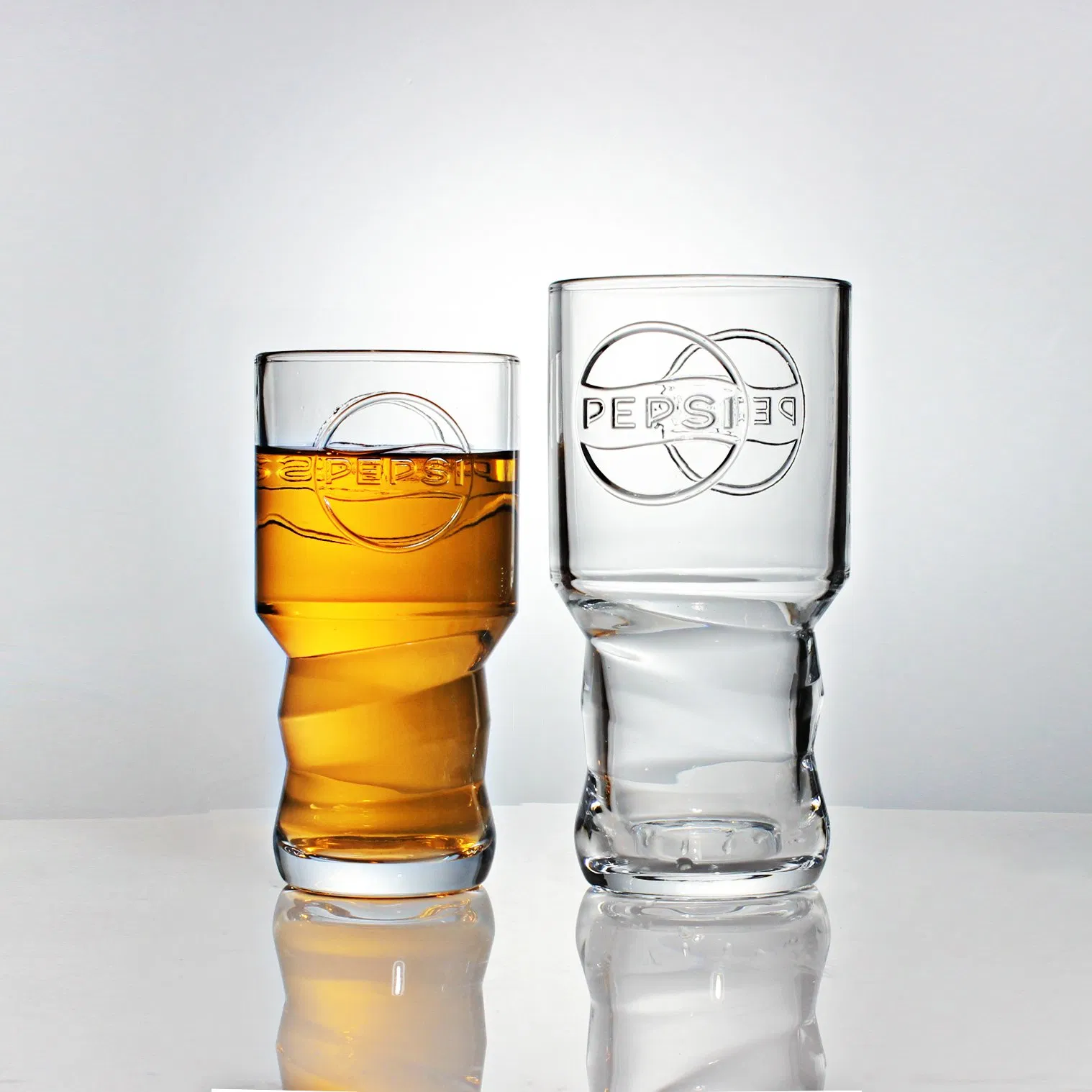Popular Crystal Clear Beer Glass Custom Engraved 20oz Bubble Water Carbonated Beverage Whiskey Drinking Hiball Glasses