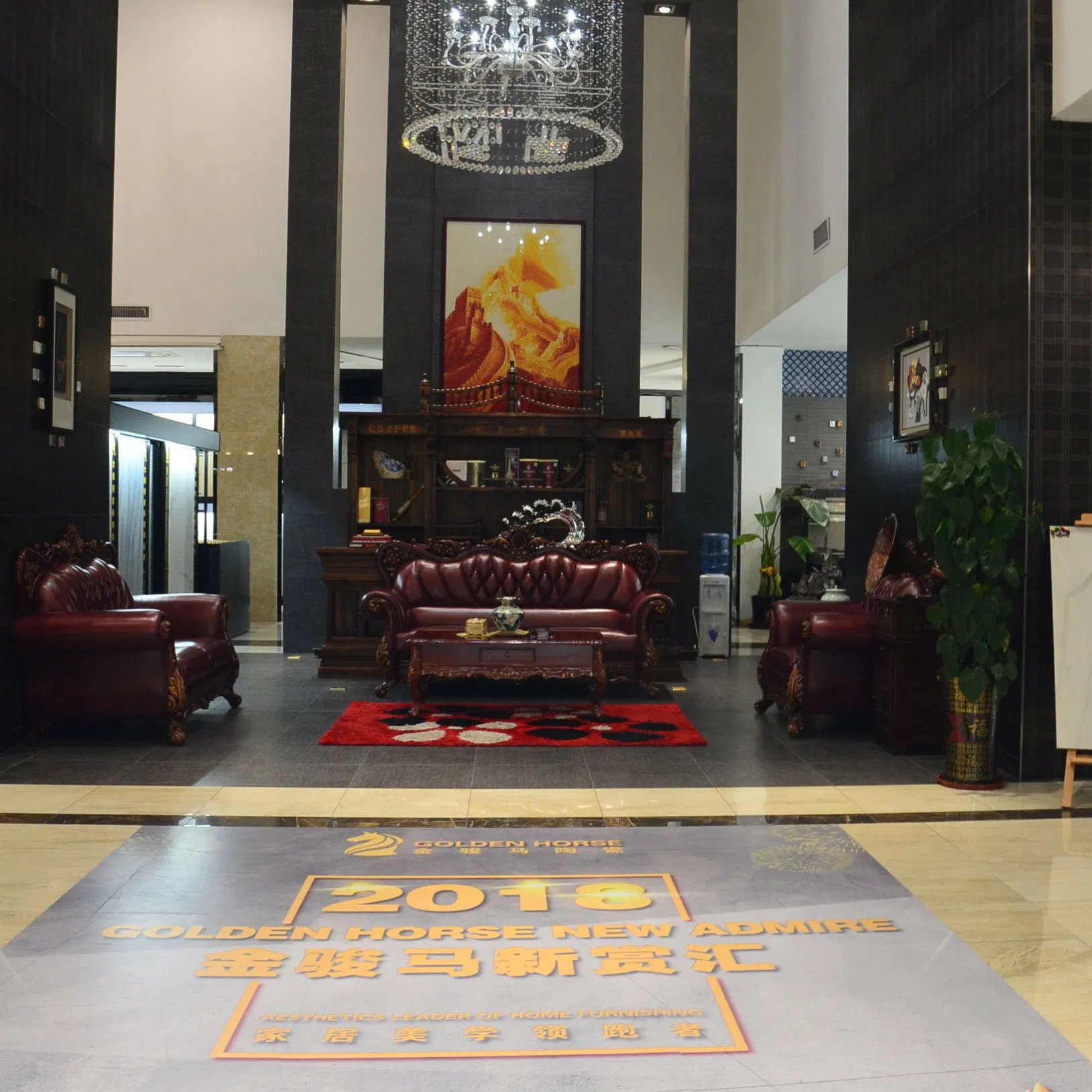 600*600 mm Red Pulati Porcelain Polished Double Loading Double Charge Vitrified Tile