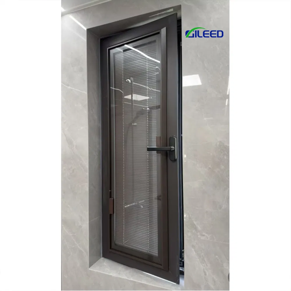 Single Layer Aluminum Alloy Casement Magnetic Screen Louver Curtain for Hotel Vertical Opening
