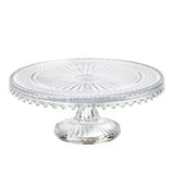 Elegant Footed Glass Dessert Platter for Stylish Serving