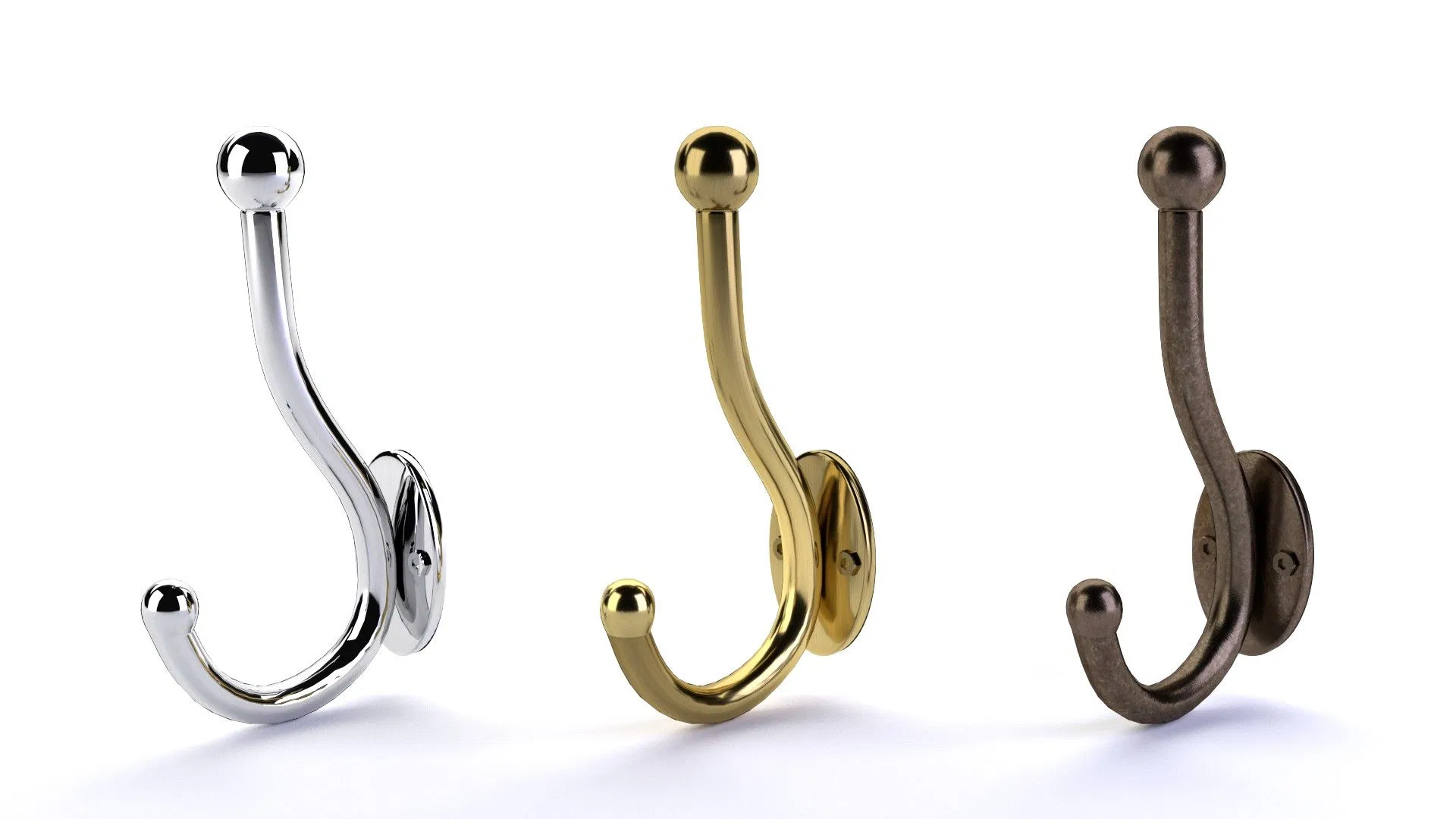 Mdyg04sn Die-Cast Zinc Coat Hook, Satin Nickel Finish
