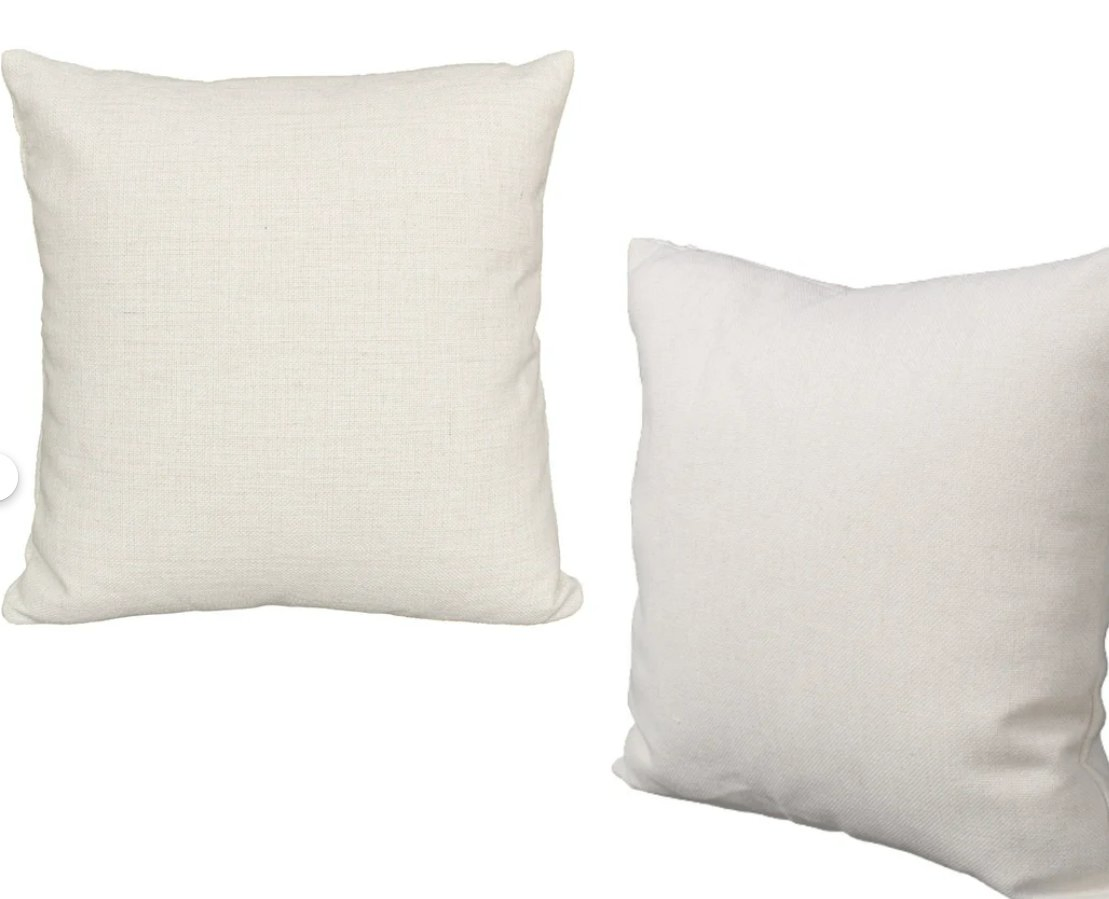 16in Sublimation Blank Pillowcases Linen Solid Color Sublimation Cushion Covers