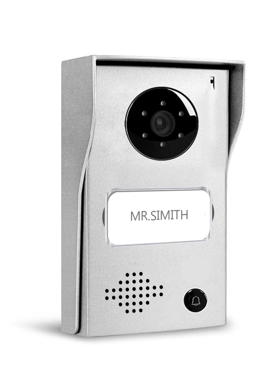 Lenon 2 Wire Touch Button 7inch Black Video Doorphone