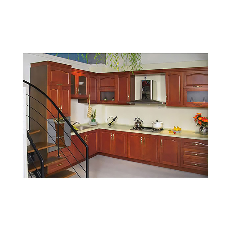Custom North American Simple Design Classic Flat Pack Glossy High Quality Solid Maple Wood Modern White Shaker Kitchen Cabinets