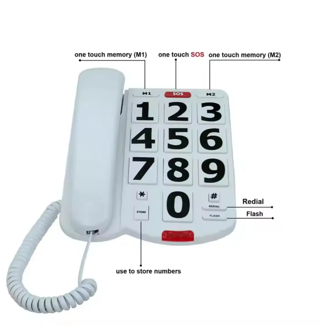 Practical Mobile Phone for Seniors with Easy-to-Read Numbers