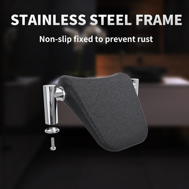 Custom Black Luxury Bathtub Pillow Headrest Cushion