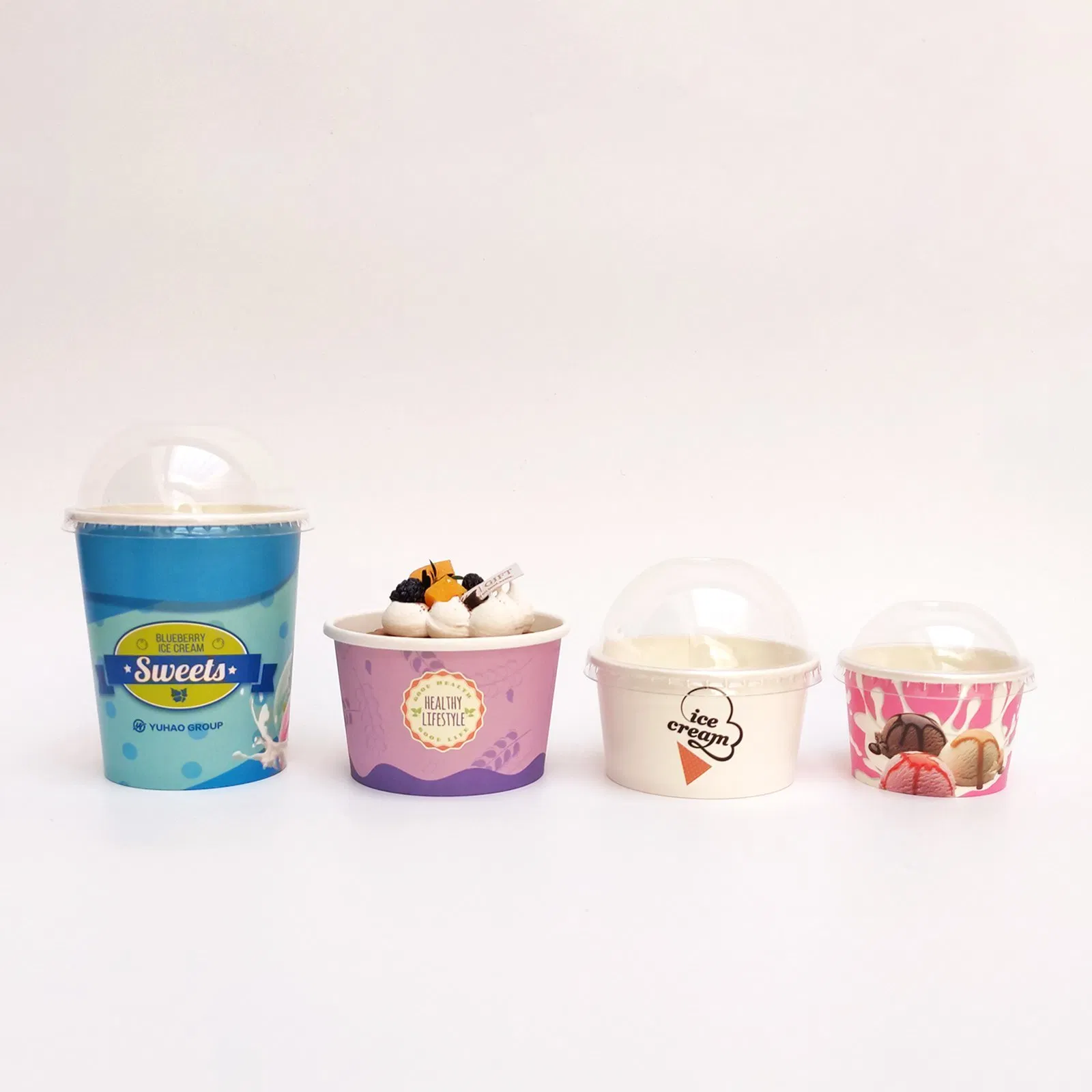 Colorful Disposable Logo Prining Ice Cream Cold Cup