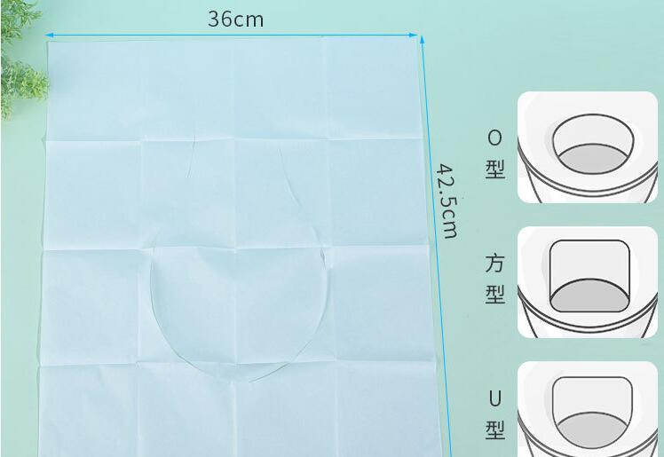100% Flushable Disposable Toilet Seat Cover Paper 1/2 Folded, 1/4 Folded