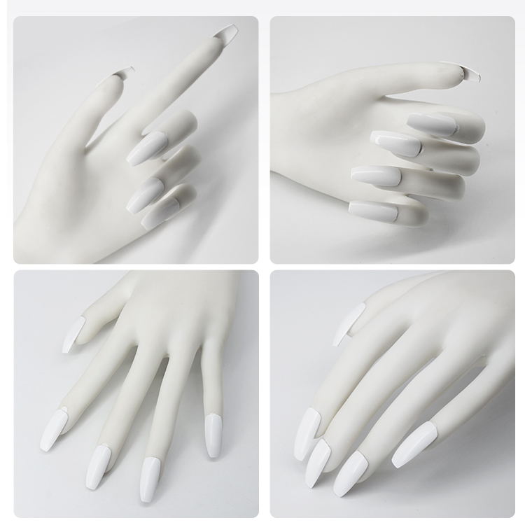 Professional Adjustable Angle Bendable Manicure Nail Practice Hand for Acrylic Nails
