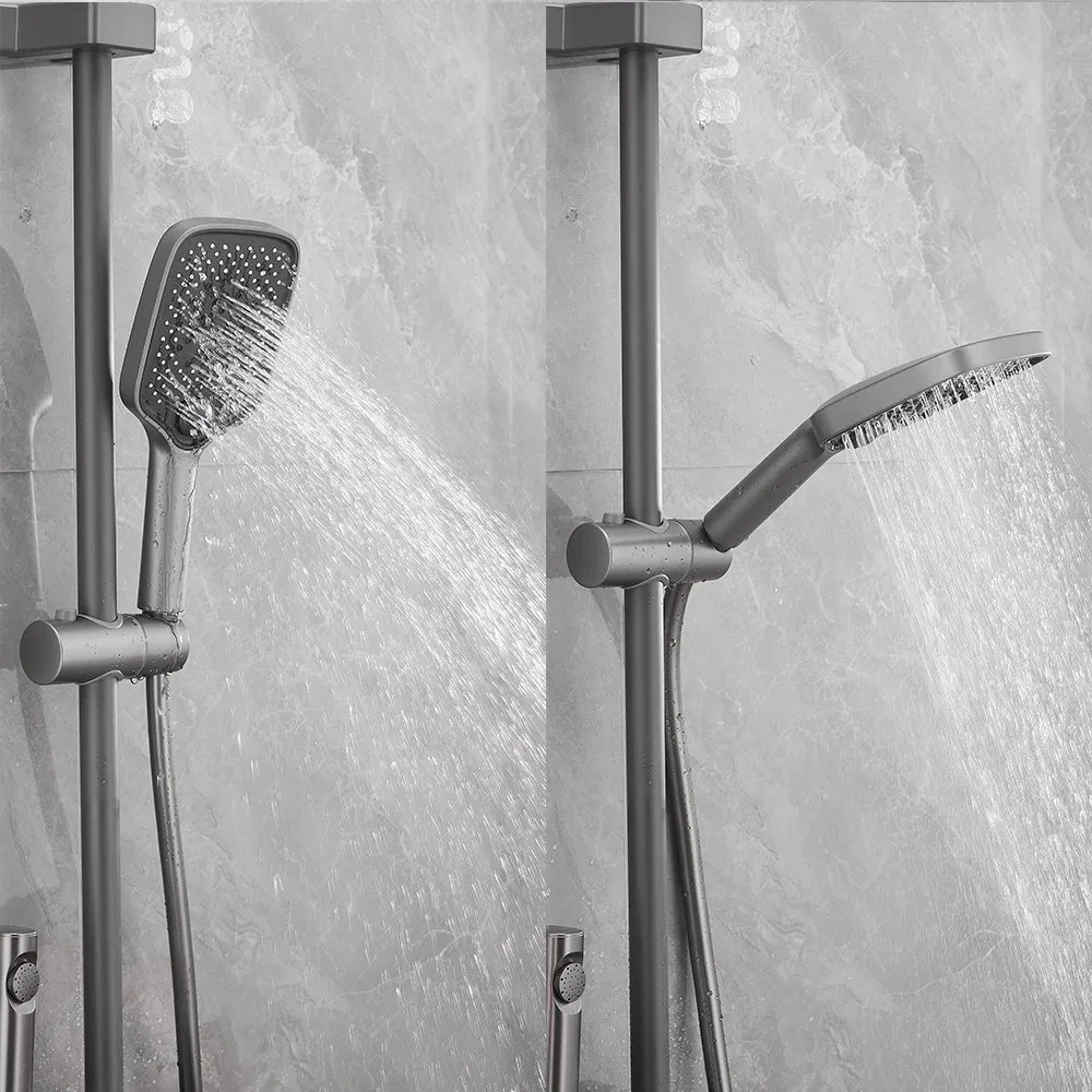 New Design Brass Body with Glass Four Functions Shower Set