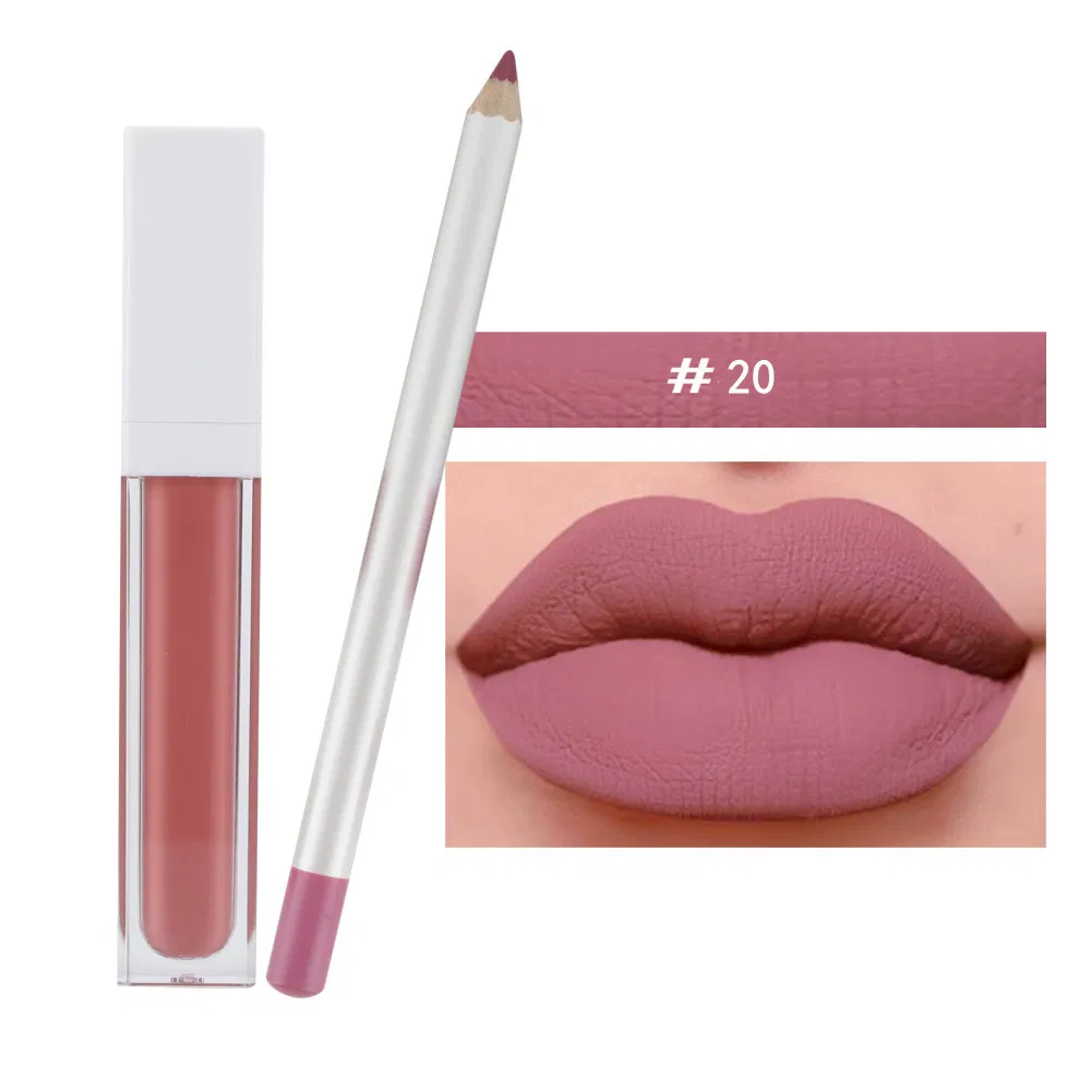 Wholesale Lipstick with Lipliner Start Business Lip Liner and Lip Gloss Set Lipstick with Lip Liner Private Label