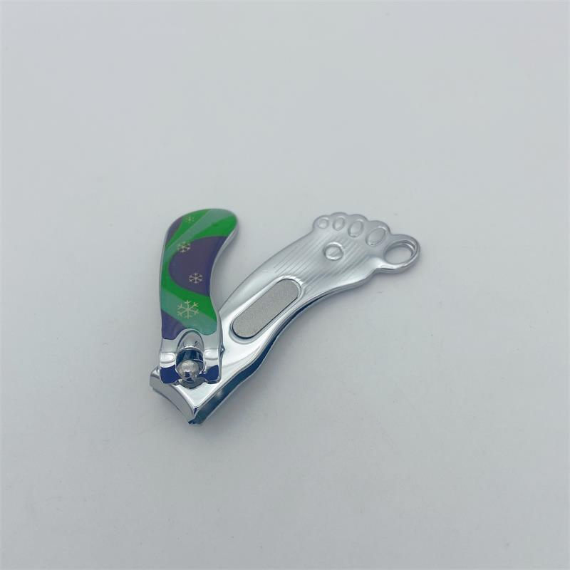 New Products Foot Shape Nail Cutter with Epoxy Sticker and Laser File