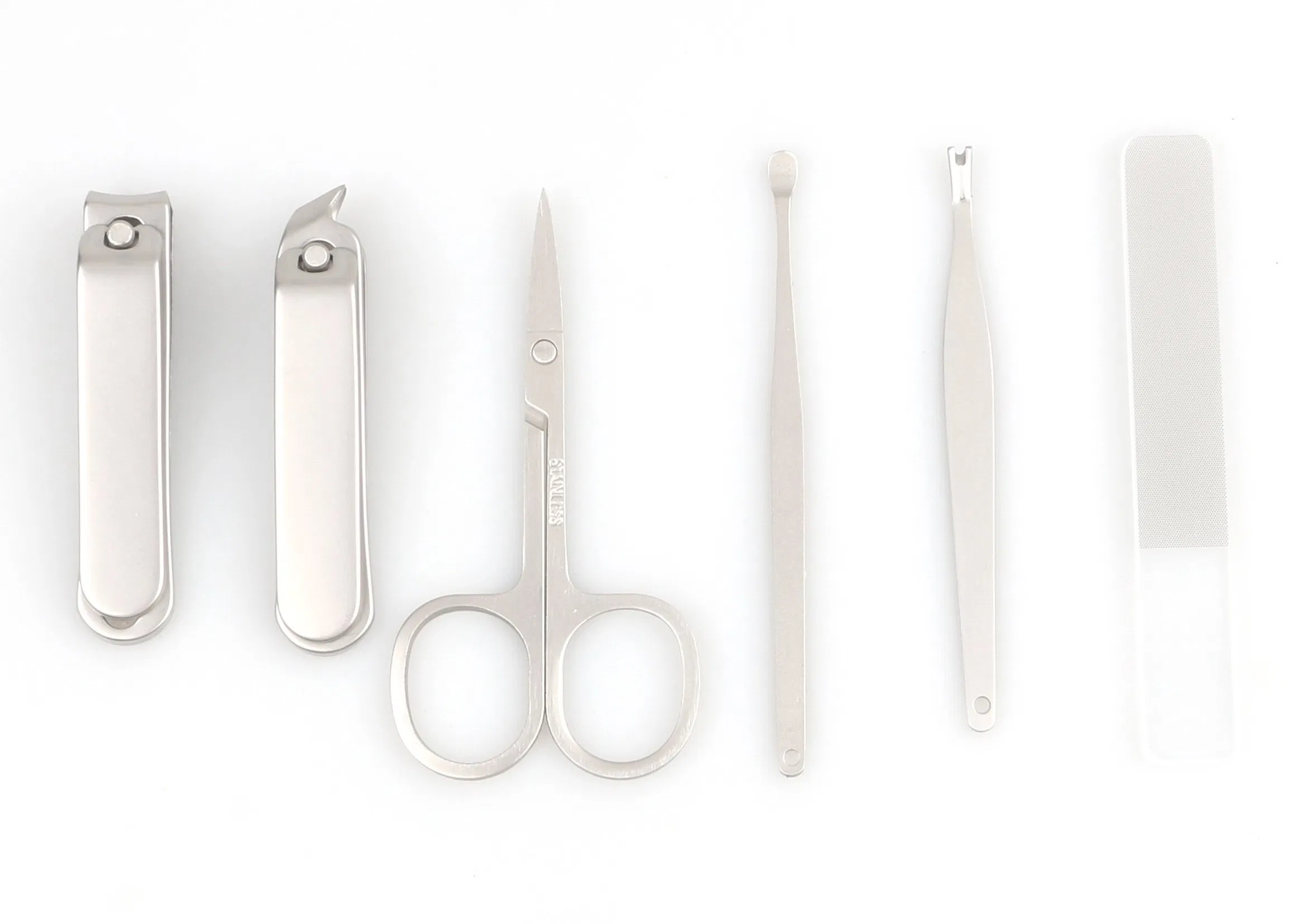 6PCS portable Manicure Set with Nail Clippers and Eyebrow Trimming Scissors (SE-MS002)