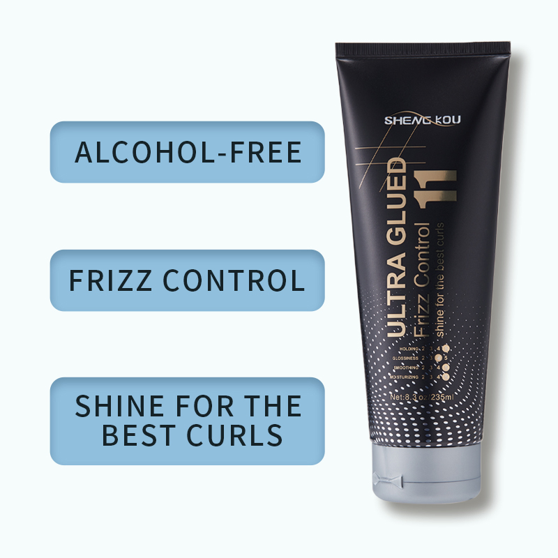Professional Custom Leave-on Organic 24 Hours Moisture Private Label Ultra Glued Hair Gel for Curly Hair