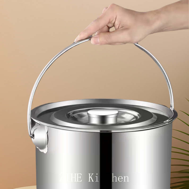 Ведро из нержавеющей стали, ручное, коммерческое
