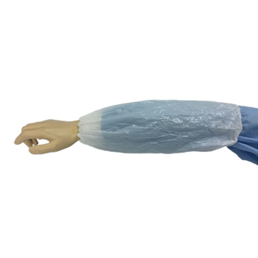 Disposable Waterproof Plastic Oversleeves PE/CPE Protective Arm Sleeve Covers for Food Processing Medical Industrial Use