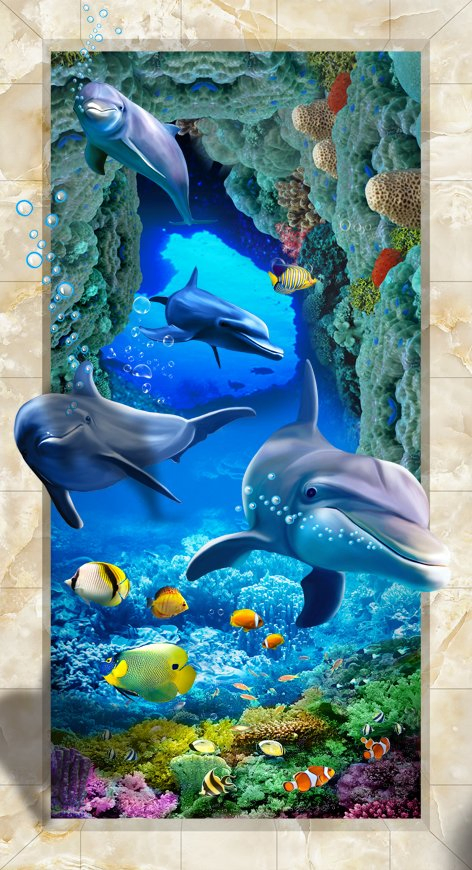 3D Injecting Painting Tiles for Your Home Decoration