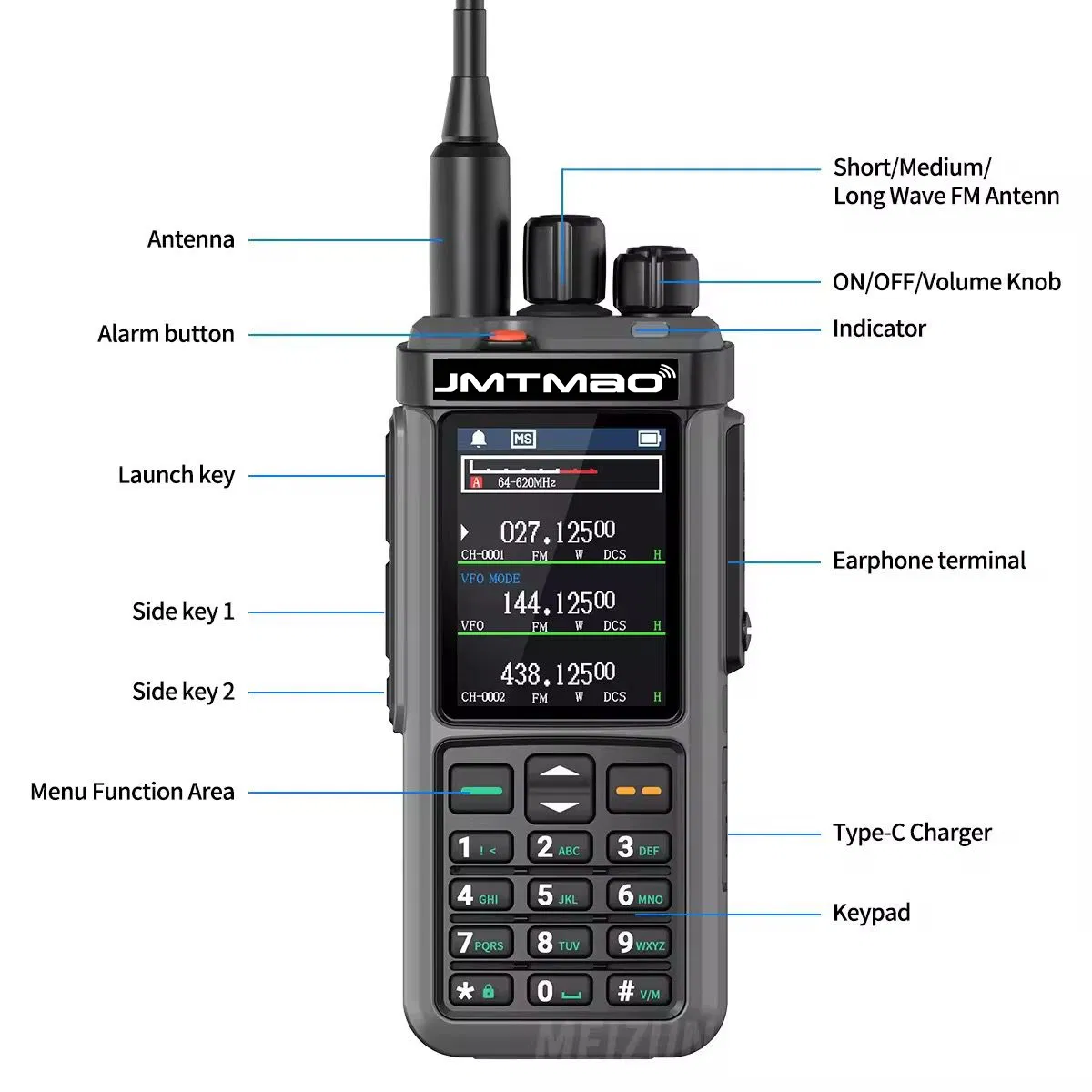 Портативная радиостанция UV-98 Plus Full Band 10W IP67