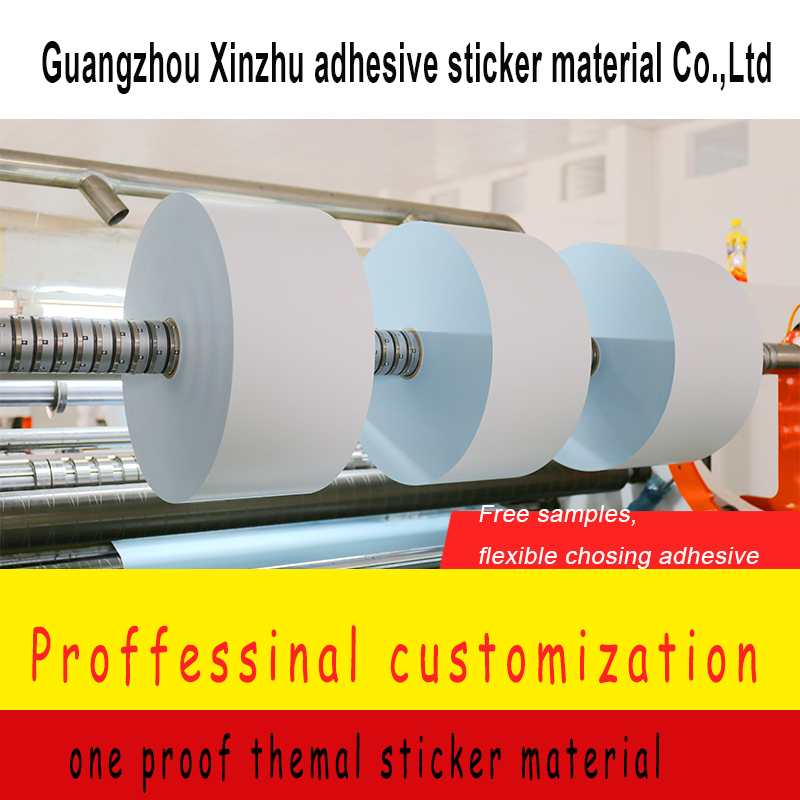 Blue Base One Proof Thermal Adhesive Sticker Barcode Label Material