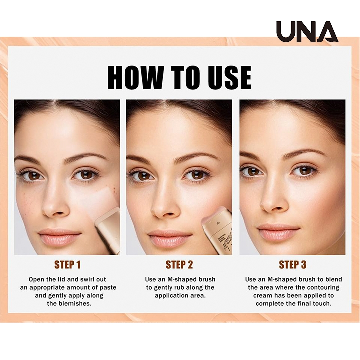 2-in-1 Custom Matte Foundation Concealer Mineral Full Coverage Stick with Oil-Control Brightening Effects Private Label Cream