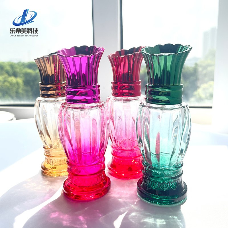 100ml Perfume Glass Bottle Cosmetic Glass Packaging Stealing Cap with Sprayer Empty Bottle