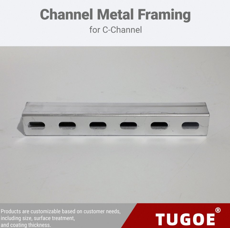 Customed Convenient Installation Bolt Friendly Unistrut Single C Channel for House Construction