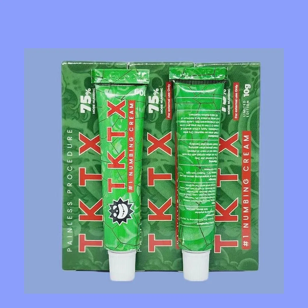 Factory Tktx 99% Gold 75% Tattoo Numbing Cream Anesthetic Painless Ointment for Microblading Permanent Makeup Tattoo Supply