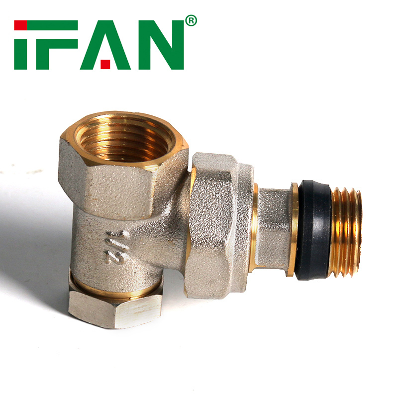 Ifan BS 7291 Brass Thermostatic Radiator Valve 16-20mm Back Water Brass Radiator Valve